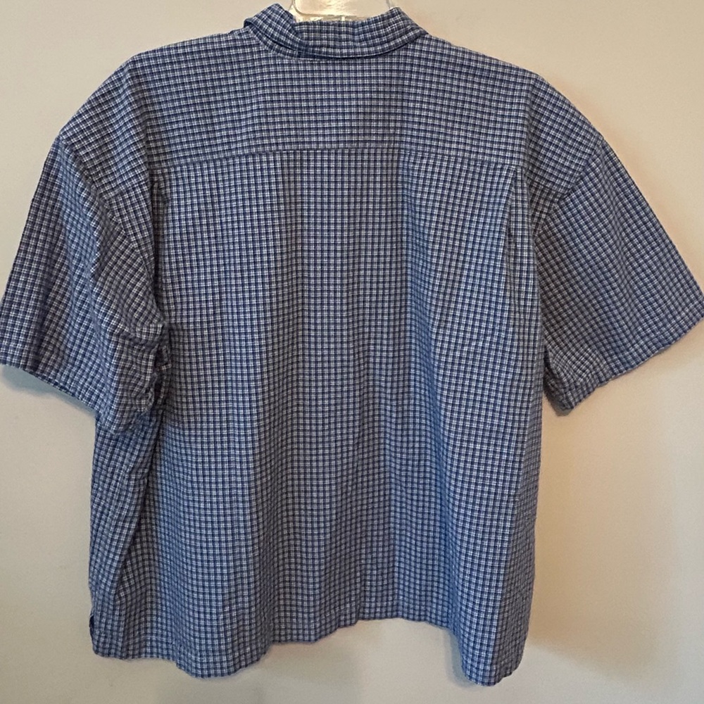 Walt Disney World Button Down Shirt Navy Blue‎ Plaid Tigger Short Sleeve Men XXL - Picture 5 of 8